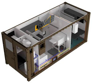 container laboratoire fond transparent 300x271